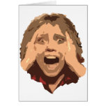 Abstract Screaming Woman Portrait