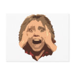 Abstract Screaming Woman Portrait
