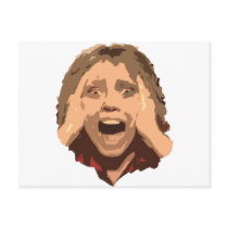 Abstract Screaming Woman Portrait