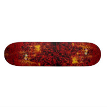 Abstract Sewar art starbursts Skate Decks