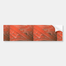 Abstract Sienna oil paint texture Bumper Sticker