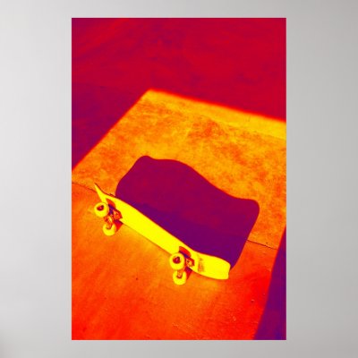 Abstract Skate Poster by DanielBrunner