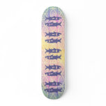 Abstract Soft Rainbow Colors Custom Skateboard
