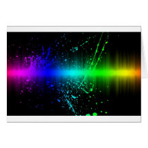 Abstract Sound Waves In Motion Card