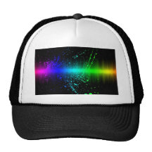 Abstract Sound Waves In Motion Mesh Hat