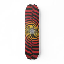 Abstract Spiral Design: Custom Skateboard
