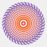 Abstract Spiral Design: Stickers