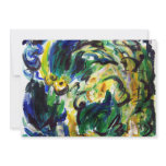 Abstract "Spring Rainfall" Invitation