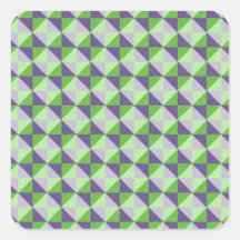 Abstract square and triangle pattern stickers