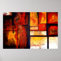 Abstract Squares Art Poster Print