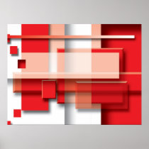 Abstract Squares Poster