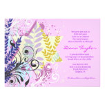Abstract Star Jewish Baby Naming Invitation Hebrew