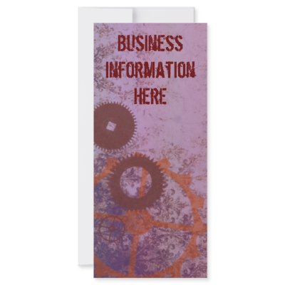Abstract Steampunk 2012 Calendar Bookmark Customized Rack Card by duhlar