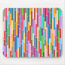 Abstract Stripes in Multicolours Mousepad