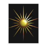 Abstract Sun Postcard