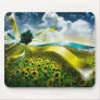 Abstract Sunflower Field Scene Mousepad