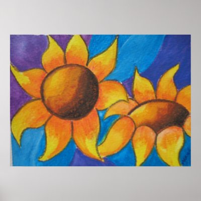 Abstract Sunflowers by Marionsart