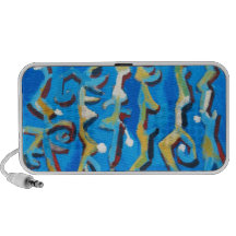 Abstract Super String Theory (abstract painting) iPhone Speakers