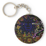 Abstract Surfers Keychains