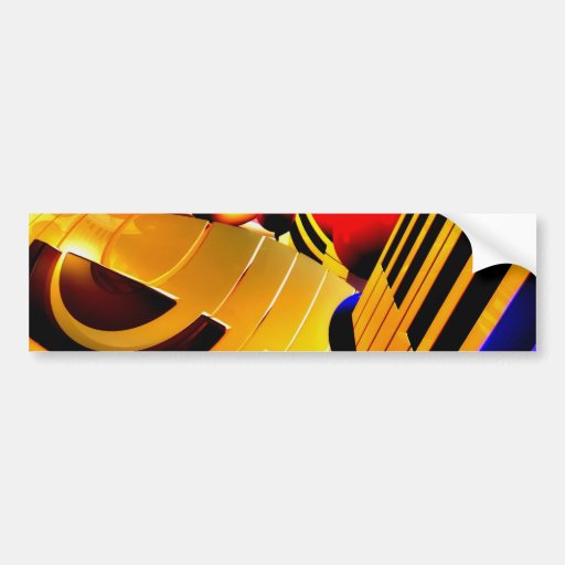 Abstract Surrealism Bumper Stickers