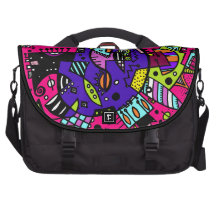 Abstract Swagger Doodle in PINK Commuter Bags