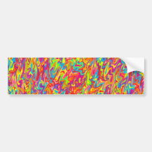 Abstract Swirl Bumper Sticker
