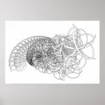 abstract swirls poster