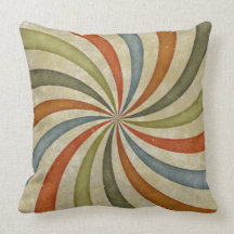 Abstract Swirls Throw Pillow