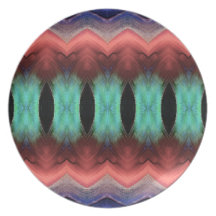 Abstract Textured Form Party Plate