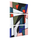 Abstract Three multi shape Triple Wrapped Canvas