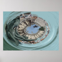 ABSTRACT TRAFALGAR FOUNTAIN POSTERS
