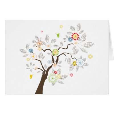 Abstract Tree Card by earthdayshirtsgifts