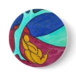 Abstract Tree figure- badge/button/pin