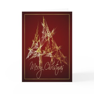 Abstract Tree Merry Christmas by ambermooncards