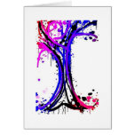 Abstract tree- note card
