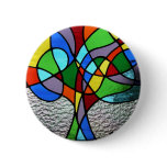 Abstract Tree of Life Badge Pins