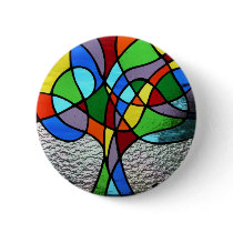 Abstract Tree of Life Badge Pins