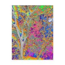 Abstract Tree Postcard
