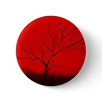 Abstract Tree & Red Sky Original Abstract Art Deco Pin
