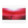 Abstract Tree Red Sky Postcard