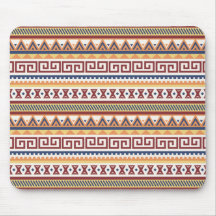 Abstract Tribal Aztec Navajo Pattern Mouse Mat