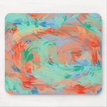 Abstract Tropical Painting Mouse Pad
