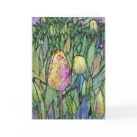 Abstract Tulips Card