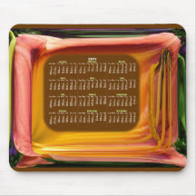Abstract TV Calendar ~ mousepad
