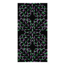 Abstract Twisting Ribbons Green Purple Bookmark