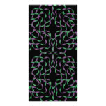 Abstract Twisting Ribbons Green Purple Bookmark photo cards