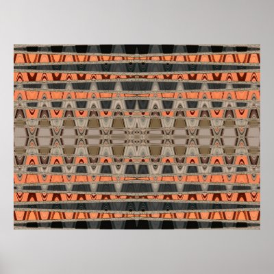 Abstract Vibe Orange Poster by DonnaGraysonAbstract