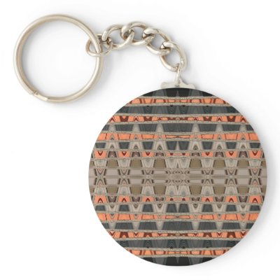 Abstract Vibes Orange Key Chains by DonnaGraysonAbstract