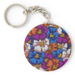 Abstract Violets - Keychain