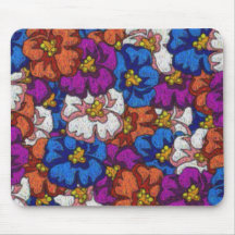 Abstract Violets - Mousepad